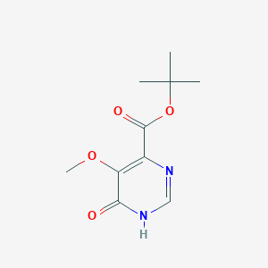 molecular formula C10H14N2O4 B14873717 Tert-butyl 5-methoxy-6-oxo-1,6-dihydropyrimidine-4-carboxylate 