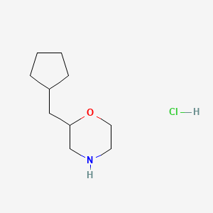 molecular formula C10H20ClNO B1487374 2-(环戊基甲基)吗啉盐酸盐 CAS No. 2203016-97-9