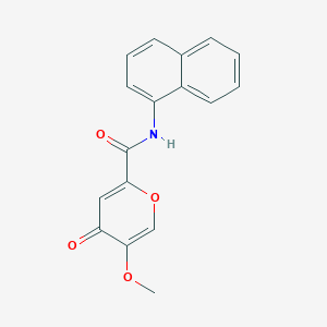 5-methoxy-N-(naphthalen-1-yl)-4-oxo-4H-pyran-2-carboxamide