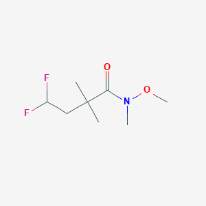 4,4-difluoro-N-methoxy-N,2,2-trimethylbutanamide