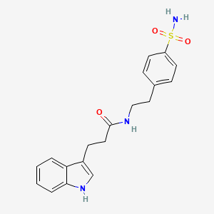 3-(1H-indol-3-yl)-N-(4-sulfamoylphenethyl)propanamide