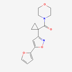 (1-(5-(Furan-2-yl)isoxazol-3-yl)cyclopropyl)(morpholino)methanone