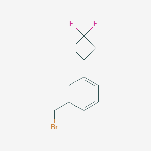 molecular formula C11H11BrF2 B14873799 1-(Bromomethyl)-3-(3,3-difluorocyclobutyl)benzene 