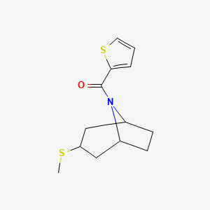 ((1R,5S)-3-(methylthio)-8-azabicyclo[3.2.1]octan-8-yl)(thiophen-2-yl)methanone