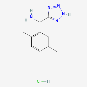 B1487388 (2,5-Dimethylphenyl)(1H-1,2,3,4-tetraazol-5-yl)methanamine hydrochloride CAS No. 2206824-52-2