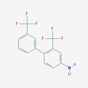 molecular formula C14H9F6N B14873936 4-Amino-2,3'-bis(trifluoromethyl)biphenyl 