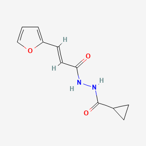 (E)-N'-(3-(furan-2-yl)acryloyl)cyclopropanecarbohydrazide