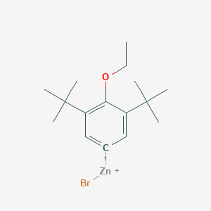 molecular formula C16H25BrOZn B14873949 (3,5-Di-t-butyl-4-ethoxyphenyl)Zinc bromide 