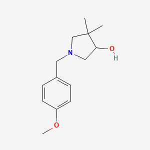 1-(4-Methoxybenzyl)-4,4-dimethylpyrrolidin-3-ol