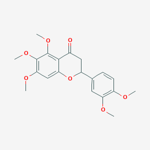 molecular formula C20H22O7 B14873967 3',4',5,6,7-Pentamethoxyflavanone 