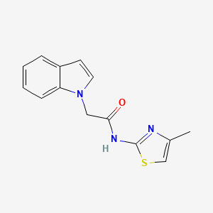 2-(1H-indol-1-yl)-N-(4-methylthiazol-2-yl)acetamide