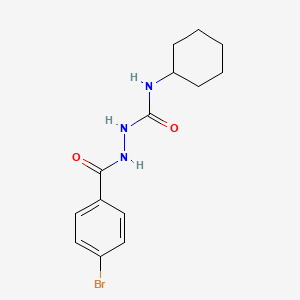 2-(4-bromobenzoyl)-N-cyclohexylhydrazinecarboxamide