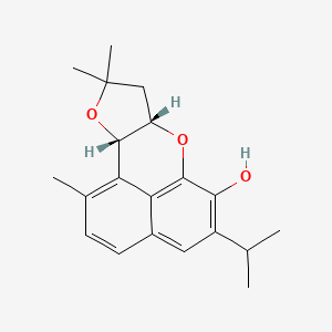 molecular formula C20H24O3 B14874005 (7AS,10aS)-5-isopropyl-1,9,9-trimethyl-7a,8,9,10a-tetrahydrobenzo[de]furo[3,2-b]chromen-6-ol 