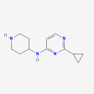 2-cyclopropyl-N-(piperidin-4-yl)pyrimidin-4-amine