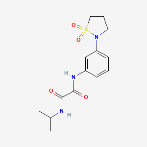 N1-(3-(1,1-dioxidoisothiazolidin-2-yl)phenyl)-N2-isopropyloxalamide