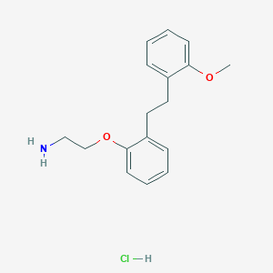 B1487412 (2-{2-[2-(2-Methoxyphenyl)ethyl]phenoxy}ethyl)amine hydrochloride CAS No. 2204053-52-9