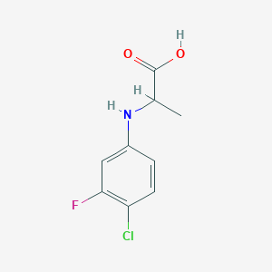 molecular formula C9H9ClFNO2 B14874138 4-Chloro-3-fluorophenyl-DL-alanine 