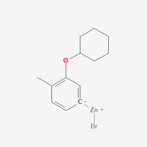 3-Cyclohexyloxy-4-methylphenylZinc bromide