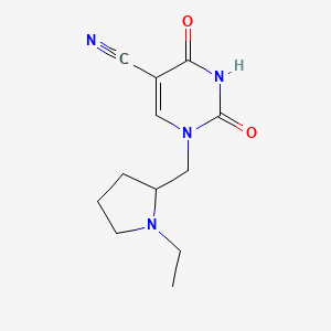 1-((1-Ethylpyrrolidin-2-yl)methyl)-2,4-dioxo-1,2,3,4-tetrahydropyrimidine-5-carbonitrile