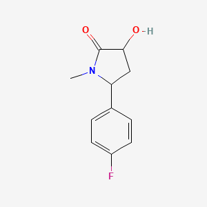 5-(4-Fluorophenyl)-3-hydroxy-1-methylpyrrolidin-2-one