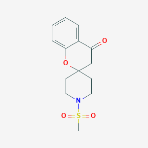 molecular formula C14H17NO4S B14874190 1'-(Methylsulfonyl)spiro[chroman-2,4'-piperidin]-4-one 