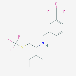 (2-Methyl-1-trifluoromethylsulfanylmethyl-butyl)-(3-trifluoromethylbenzyl)-amine