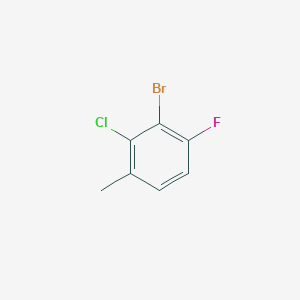 molecular formula C7H5BrClF B14874226 3-Bromo-2-chloro-4-fluorotoluene 