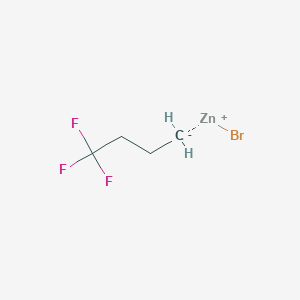 molecular formula C4H6BrF3Zn B14874228 (4,4,4-Trifluorobutyl)Zinc bromide 