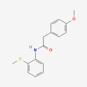 2-(4-methoxyphenyl)-N-(2-(methylthio)phenyl)acetamide