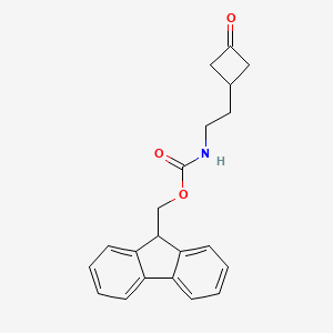 molecular formula C21H21NO3 B14874272 (9H-fluoren-9-yl)methyl (2-(3-oxocyclobutyl)ethyl)carbamate 