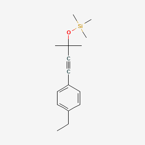 [3-(4-Ethyl-phenyl)-1,1-dimethyl-prop-2-ynyloxy]-trimethyl-silane