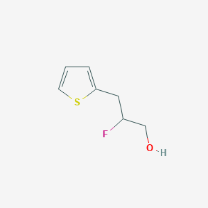 molecular formula C7H9FOS B14874316 2-Fluoro-3-(thiophen-2-yl)propan-1-ol 