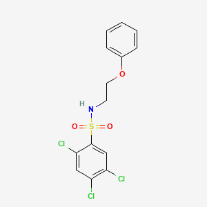 2,4,5-trichloro-N-(2-phenoxyethyl)benzenesulfonamide