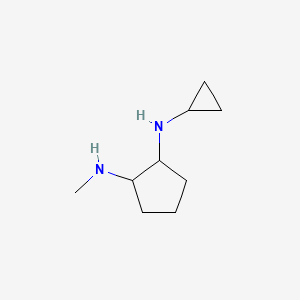 molecular formula C9H18N2 B14874418 N1-cyclopropyl-N2-methylcyclopentane-1,2-diamine 