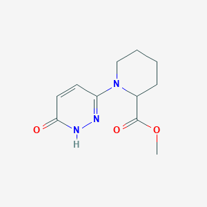 molecular formula C11H15N3O3 B14874448 Methyl 1-(6-hydroxypyridazin-3-yl)piperidine-2-carboxylate 