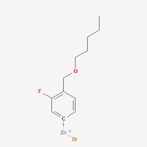 3-Fluoro-4-[(n-pentyloxy)methyl]phenylZinc bromide