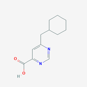 6-(Cyclohexylmethyl)pyrimidine-4-carboxylic acid