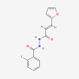 (E)-N'-(3-(furan-2-yl)acryloyl)-2-iodobenzohydrazide