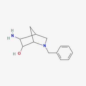 molecular formula C13H18N2O B1487448 5-Amino-2-benzyl-2-azabicyclo[2.2.1]heptan-6-ol CAS No. 2167434-85-5