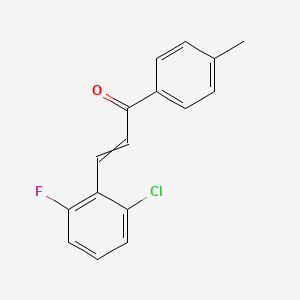 (E)-3-(2-chloro-6-fluoro-phenyl)-1-(p-tolyl)prop-2-en-1-one