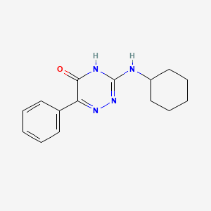 3-(cyclohexylamino)-6-phenyl-1,2,4-triazin-5(4H)-one