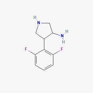 4-(2,6-Difluorophenyl)pyrrolidin-3-amine