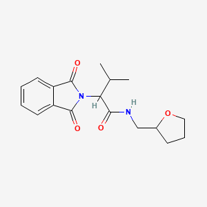 2-(1,3-dioxoisoindolin-2-yl)-3-methyl-N-((tetrahydrofuran-2-yl)methyl)butanamide