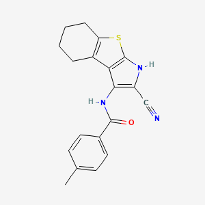 N-(2-cyano-4,5,6,7-tetrahydro-1H-[1]benzothieno[2,3-b]pyrrol-3-yl)-4-methylbenzamide