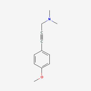 molecular formula C12H15NO B14874631 [3-(4-Methoxy-phenyl)-prop-2-ynyl]-dimethyl-amine 