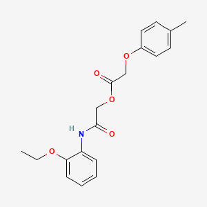 molecular formula C19H21NO5 B14874650 2-((2-Ethoxyphenyl)amino)-2-oxoethyl 2-(p-tolyloxy)acetate 