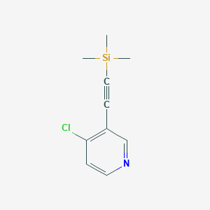 molecular formula C10H12ClNSi B1487466 4-氯-3-((三甲基硅基)乙炔基)吡啶 CAS No. 1034467-33-8