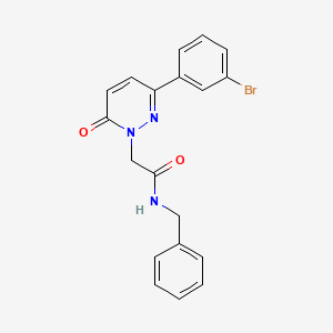 molecular formula C19H16BrN3O2 B14874681 N-benzyl-2-(3-(3-bromophenyl)-6-oxopyridazin-1(6H)-yl)acetamide 