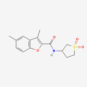 N-(1,1-dioxidotetrahydrothiophen-3-yl)-3,5-dimethylbenzofuran-2-carboxamide