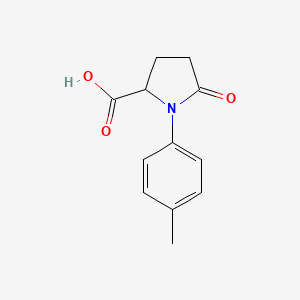 molecular formula C12H13NO3 B14874730 5-Oxo-1-(p-tolyl)pyrrolidine-2-carboxylic acid 